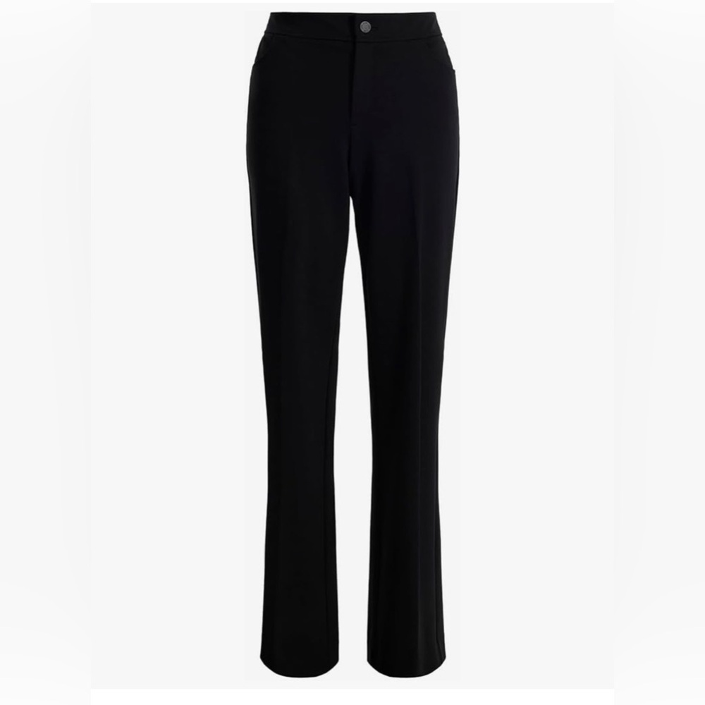 Anne Klein Petite Stretch Bootcut Pant, Black, 8P, Women Office Casual
